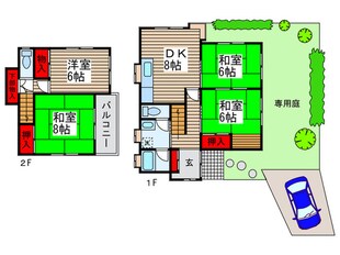 萩庭邸の物件間取画像